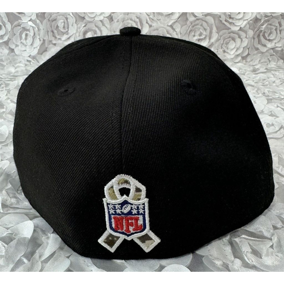 New Era 59Fifty Denver Broncos Salute To Service Black Fitted Sz 7 3/8 Hat Cap - Picture 6 of 8